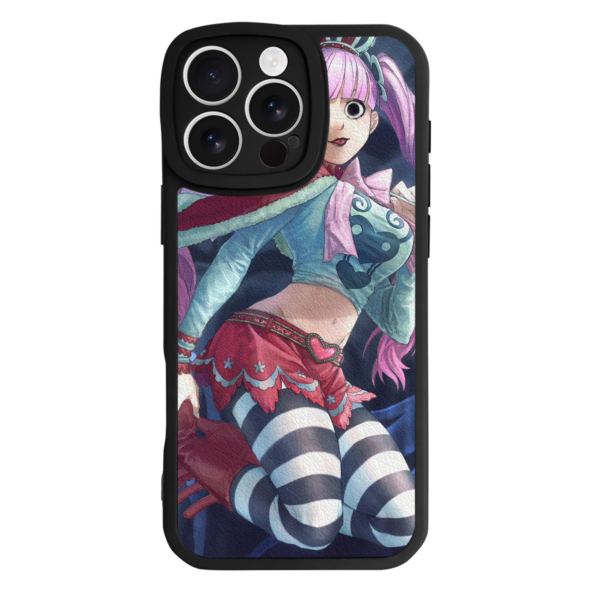 （画像用） ワンピース ONE PIECE 【iPhone 16シリーズ対応】シリコンスマホケース（レザー調） 材質：シリコン
